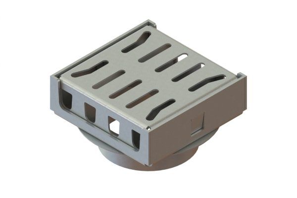 Трап водоотводной 150х150 из оцинкованной стали, рис. 3