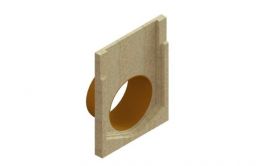 Заглушка торцевая полимербетонная для блока монолитного с водоотводом 67719-5-09 - Стандартпарк, рис. 1