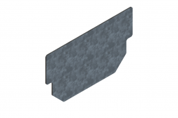 Купить Заглушка стальная оцинкованная для лотка CompoMax Basic DN100 Н80 по выгодной цене Заглушка стальная оцинкованная для лотка CompoMax Basic DN100 Н80 - Стандартпарк1