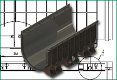 Лотки Basic с гидравлическим сечением DN500 (чертежи)