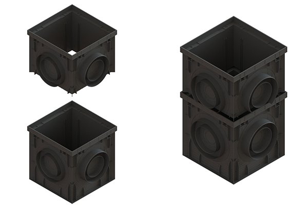 Купить Дождеприемник PolyMax Basic пластиковый 300х300 h300 по выгодной цене Дождеприемник PolyMax Basic пластиковый 300х300 h300, рис. 2