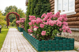 Стандартпарк предлагает Садовое ограждение «Плетёнка» (цвет зеленый), рис. 1