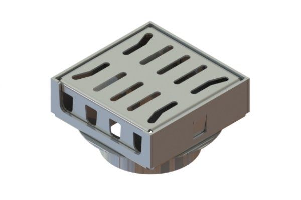 Трап водоотводной 150х150 из нержавеющей стали, рис. 4