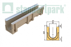 Лоток полимербетонный Compomax® DN 110 H 230 Лоток полимербетонный Compomax® DN 110 H 230