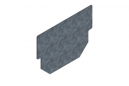 Купить Заглушка стальная оцинкованная для лотка CompoMax Basic DN100 Н100 по выгодной цене Заглушка стальная оцинкованная для лотка CompoMax Basic DN100 Н100 - Стандартпарк1