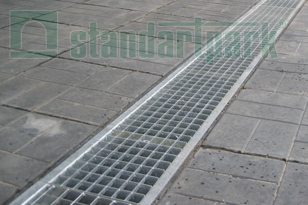 Лоток водоотводный пластиковый PolyMax Basic DN300 h354 с решеткой ячеистой стальной кл. А15 (комплект), рис. 2