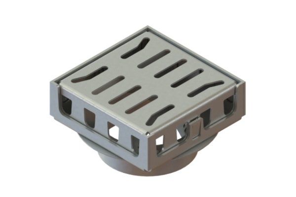 Трап водоотводной 150х150 из оцинкованной стали, рис. 4