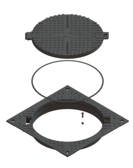 Люк ВЧ тип Т с квадратным корпусом С250, рис. 3