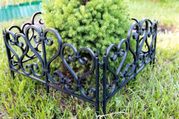 Стандартпарк предлагает Садовое ограждение «Ажурное» (цвет черный), рис. 1