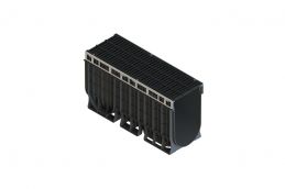 Лоток пластиковый PolyMax Drive DN300 H560 с щелевой чугунной решеткой C250 (к-т)1