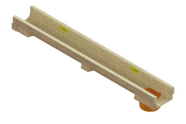 Лоток водоотводный полимербетонный CompoMax Basic DN100 h80, рис. 4