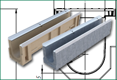 Лотки Max с гидравлическим сечением DN160 (чертежи)