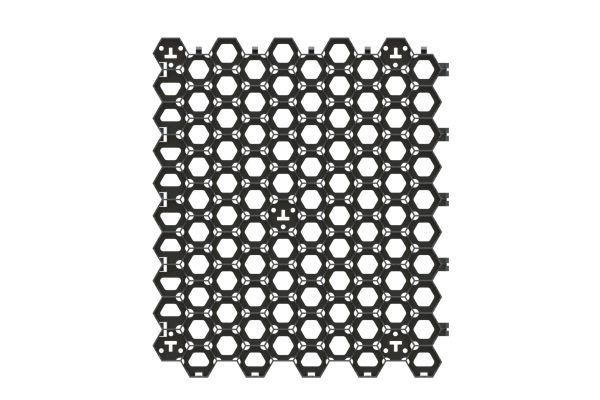 Решетка газонная пластиковая черная "Hexarm" (гексарм), рис. 2