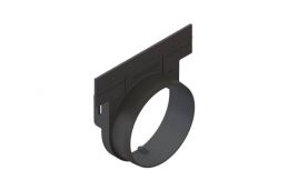 Заглушка с выпуском пластиковая для лотков водоотводных пластиковых 8000-М/80001-М - Стандартпарк, рис. 1