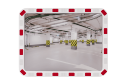 Купить Зеркало дорожное со светоотражающей окантовкой прямоугольное по выгодной цене Зеркало дорожное со светоотражающей окантовкой прямоугольное, рис. 1