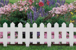 Стандартпарк предлагает Садовое ограждение «Палисадник» (цвет белый), рис. 1