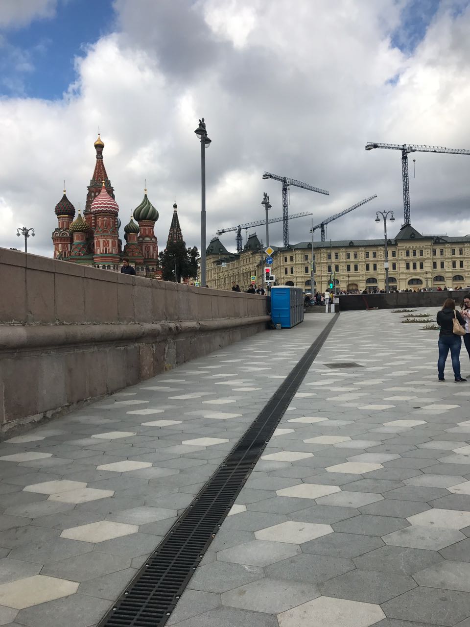 Строительство парка «Зарядье» г. Москва