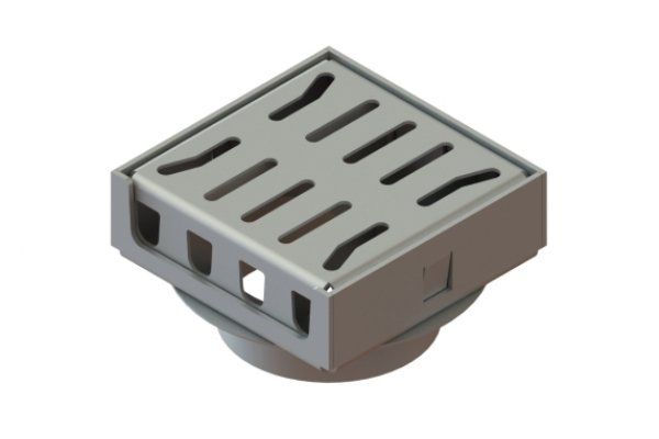 Трап водоотводной 150х150 из оцинкованной стали, рис. 2