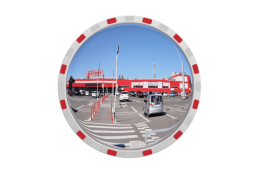 Купить Зеркало дорожное со светоотражающей окантовкой круглое по выгодной цене Зеркало дорожное со светоотражающей окантовкой круглое, рис. 1