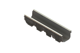 Лоток водоотводный пластиковый PolyMax Basic DN200 H200 усиленный - Стандартпарк, рис. 1