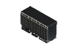 Лоток пластиковый PolyMax Drive DN300 H560 с щелевой чугунной решеткой D400 (к-т)1