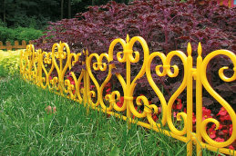 Стандартпарк предлагает Садовое ограждение «Ажурное» (цвет желтый), рис. 1