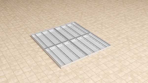 Поддон алюминиевый под решетку, рис. 4