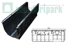 Комплект: лоток пластиковый DN300 H356 Комплект: лоток пластиковый DN300 H356
