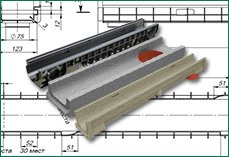 Чертежи водоотводных лотков серии Basic (Класс нагрузки А15-С250) 