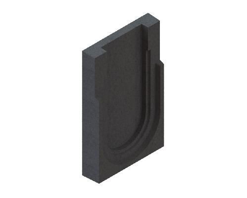 Заглушка торцевая полимербетонная для блока монолитного конечная 67019-K, рис. 5