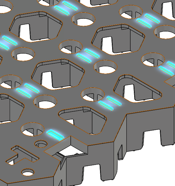 3D модель Черная пластиковая решетка газонная пластиковая черная "Hexarm" от Стандартпарк