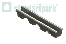 Лоток водоотводный пластиковый PolyMax Basic DN100 h155 - Стандартпарк, рис. 2