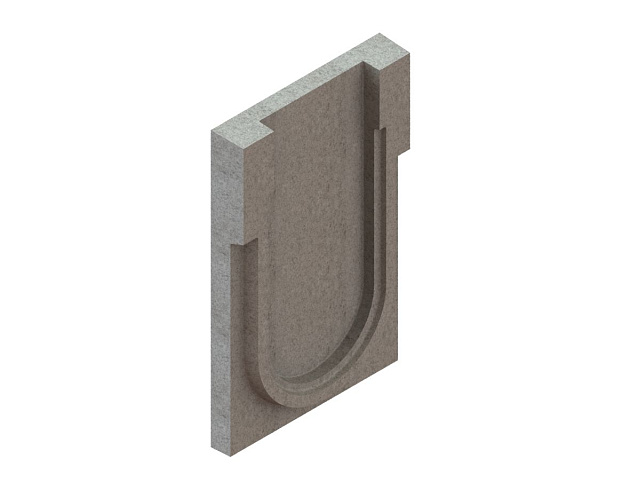 Торцевая заглушка полимербетонная для блока монолитного начальная 67019-5Н, рис. 3