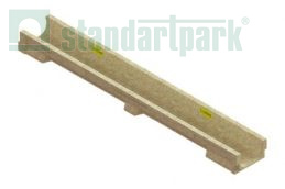 Купить Лоток водоотводный полимербетонный CompoMax Basic DN100 h80 по выгодной цене Лоток водоотводный полимербетонный CompoMax Basic DN100 h80 - Стандартпарк, рис. 1