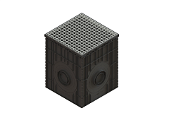 Дождеприемный колодец сборный PolyMax Basic 500х500 с высоким бортом - Стандартпарк