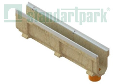 Лоток водоотводный полимербетонный CompoMax Drive DN100 h260 под решетки кл. C250, D400, рис. 2