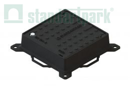 Люк чугунный квадратный класса С250 360х360 Стандартпарк, рис. 1
