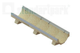 Лоток водоотводный полимербетонный CompoMax Drive DN200 h160 каскадный, рис. 1