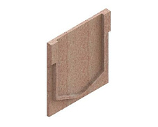 Заглушка торцевая полимербетонная для блока монолитного начальная 67719-4Н - Стандартпарк, рис. 2