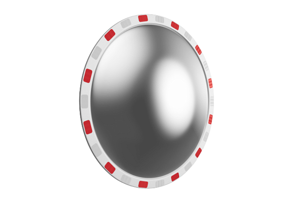 Купить Зеркало дорожное со светоотражающей окантовкой круглое по выгодной цене Зеркало дорожное со светоотражающей окантовкой круглое, рис. 3