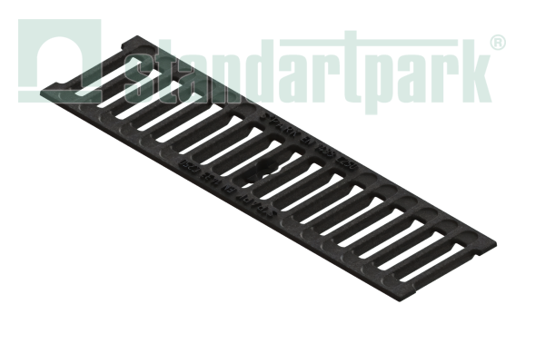 Решетка водоприемная S'park DN100 чугунная щелевая кл. С250 - Стандартпарк, рис. 1