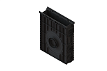 Пескоуловитель сборный пластиковый PolyMax Basic DN100 h616 высокий борт