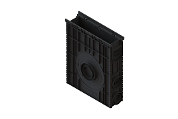 Пескоуловитель сборный пластиковый PolyMax Basic DN100 h616 высокий борт - Стандартпарк, рис. 2