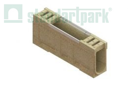 Блок монолитный водоотводный CompoMax полимербетонный ревизионный с пескоуловителем DN150 h41 кл. E 729058 - Стандартпарк1