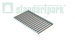 Решетка водоприемная Basic DN500 [66х33х2] ячеистая стальная оцинкованная кл. А15 - Стандартпарк1