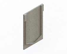 Заглушка торцевая полимербетонная для блока монолитного начальная 67719-Н - Стандартпарк, рис. 3