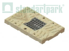 Лотки водоотводные мостового полотна концевые с выпуском и ревизией CompoMax Most H85-135 - Стандартпарк, рис. 1