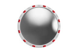 Купить Зеркало дорожное со светоотражающей окантовкой круглое по выгодной цене Зеркало дорожное со светоотражающей окантовкой круглое, рис. 2