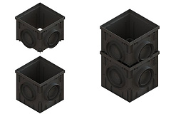 Дождеприемник PolyMax Basic пластиковый 300х300 h300 - Стандартпарк