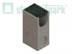 Пескоуловитель BetoMax DN300 бетонный с чугунной насадкой с решеткой щелевой чугунной с защелкой ВЧЩЗ5 кл.Е (к-т) - Стандартпарк1